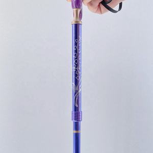 Bastón de caminar plegable ligero de cinco secciones con mango acrílico efecto mármol - Product Image 1