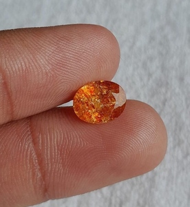 Pierre précieuse naturelle de qualité AAA+ incroyablement sublime, couleur pierre de soleil orange, en vrac, pour la création de bijoux, au prix de gros, toutes formes et tailles disponibles. - Product Image 4