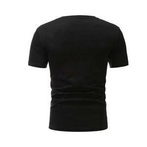 2025 vente en gros personnalisé couleur unie t-shirt hommes col rond t-shirts tricotés 100% coton grande taille col rond hommes t-shirts en vrac - Product Image 6