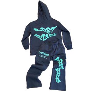 Conjunto Deportivo de Invierno para Hombre 100% Algodón, Traje Deportivo Personalizado de 2 Piezas, Etiqueta Privada, Pantalones Deportivos y Sudadera con Capucha - Product Image 5