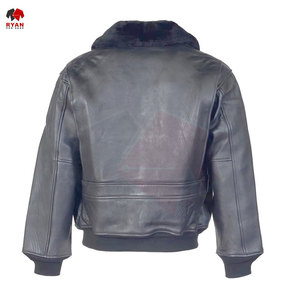 แจ็คเก็ตหนังออกแบบเองสำหรับผู้ชาย สีพื้น โลโก้สั่งทำได้ ไซส์ใหญ่พิเศษ ระบายอากาศได้ดี จาก Ryan Pro Gear - Product Image 6