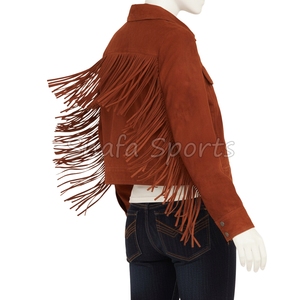 Women's 100% High Quality Cowgirl Leather Jacket New Stylish Quick Dry Winter Season Fabric Women Leather Jackets - Product Image 2