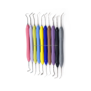 Medivolve 10Pcs Manual Reusable Silicone Handle Dental Composite Instruments Kit for Style CE ISO OEM ODM Wholesale Supplier - Product Image 3