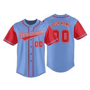 Maillot de baseball de qualité supérieure, design personnalisé, maillot d'entraînement de baseball - Product Image 2
