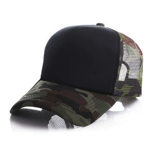 Casquette de camionneur unisexe camouflage en tissu mesh, fermeture arrière réglable, 6 panneaux, chapeau décontracté d'extérieur, style adulte printemps-été, baseball - Product Image 5