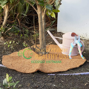 ECO2GO Vietnam Tapis d'anneau de paillis de coco biodégradable 100% disque de paillis de fibre de coco naturelle pour le jardin - Product Image 6