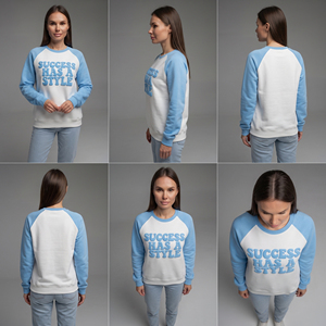 Sudadera Casual de Invierno para Mujer, Manga Larga, Corte Regular, Cuello Redondo, Estilo Urbano, Estampada, 450 GSM - Product Image 5