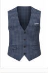 Chaleco de Negocios a Cuadros para Hombre, Uniforme de Oficina, Gilet - Product Image 1
