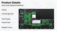 Mur vidéo LED COB intérieur à petit pas de pixel P1.25 P1.53 P1.86, taux de rafraîchissement élevé 7680Hz, écran LED IP65 pour mariages
