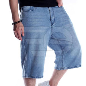 Men <b>Jeans</b> Jorts Regular Fit Casual Streetwear Summer <b>Soft</b> Breathable Straight Cut Outdoor Durable 100% Cotton Solid OEM Service - Product Image 3