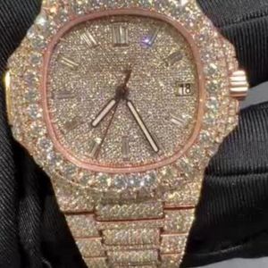 Fournisseur professionnel de montres en diamants cultivés en laboratoire pour hommes et cadeaux, prix d'usine en provenance d'Inde - Product Image 2