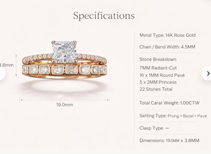 Factory Whole <b>Cheap</b> Price 925 Sterling Silver 5A White Square Zircon <b>Ring</b> Set Gold Plated Engagement Wedding <b>Rings</b> for Women - Product Image 4