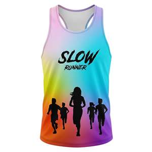 Camiseta Deportiva sin Mangas Sublimada con Logotipo Personalizado, Cuello Redondo, Secado Rápido, Poliéster Ecológico de Alta Calidad, MOQ Bajo - Product Image 4