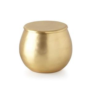 Tarro de metal dorado a precio de mayorista disponible en tarro de metal personalizado para velas con tapa - Product Image 5