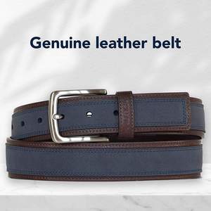 Ceinture en cuir de vache véritable de style vintage Oldtown, inspirée de la tradition héritée, avec boucle en alliage Ironhide Buckshot - Product Image 5