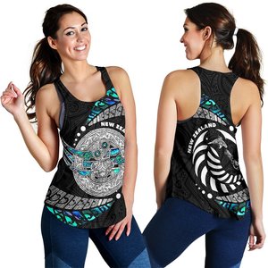 Women's New Zealand Floral Print Breathable Digital Printed Tank <b>Top</b> Scoop Neck Quick Dry Sporty Knitted Polyester Workout <b>Top</b> - Product Image 1