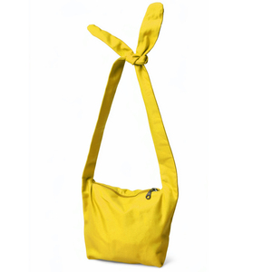 Red Polyester <b>Shoulder</b> Bag With Bow Decoration Single <b>Strap</b> Open Closure Women's Tote For Daily Use - Product Image 5