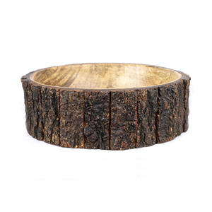 ขายดีเซลทำจากไม้ตกแต่งกลางชามผลไม้ชามไม้มะม่วงพร้อมเปลือกธรรมชาติสำหรับเสิร์ฟซุปอาหารชามไม้สำหรับตกแต่ง - Product Image 3