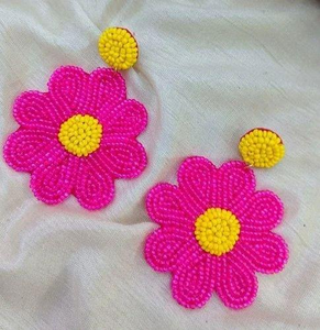 Pendientes de sandía hechos a mano con bordado de cuentas, diseño de fruta colorido, joyería de moda de verano, venta al por mayor, tamaño personalizado - Product Image 1