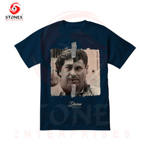 เสื้อยืดผู้ชายผ้าฝ้าย 100% 300 GSM ออกแบบโลโก้ตามสั่ง เสื้อยืดลายกราฟิกน้ำหนักมากสำหรับผู้ชาย สกรีนลายเสื้อยืด - Product Image 2