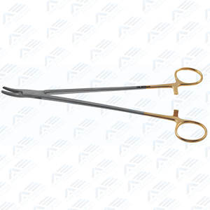 Pinces à percer les bijoux, pinces en acier inoxydable de qualité lourde, 9 pouces, porte-aiguilles Heaney, instrument médical incurvé dentelé - Product Image 6