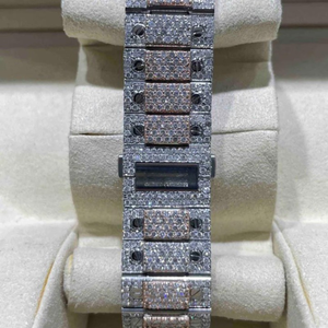Montre de qualité supérieure avec diamants cultivés en laboratoire à prix d'usine, montre sertie de diamants cultivés en laboratoire DEF - Product Image 4