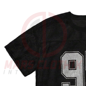 Maillots de football américain rétro pour adultes, prix de gros, impression par sublimation, logo personnalisé, maillot de football américain en mesh - Product Image 5