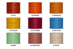 Cordon en cuir véritable YS INTERNATIONAL YS-294 de 2,5 mm pour la fabrication de bijoux, bracelets, colliers, artisanat DIY, échantillon en rouleau - Product Image 5