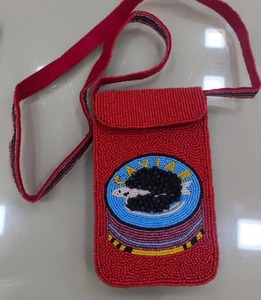 Sac à bandoulière pour téléphone portable, portefeuille, petit sac à bandoulière perlé, style bohème coloré, fait main, par glowin fashion - Product Image 1