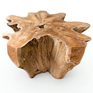 Table basse en racine de teck massif, bord irrégulier, style racine de bois naturelle, artisanale, rustique, de luxe, pour salon, mobilier d'intérieur - Product Image 2