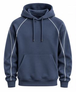 เสื้อฮู้ดผู้ชายทรงปกติ สวมใส่สบาย มีกระเป๋า ผ้าถักขนแกะ 100% ผ้าฝ้าย ระบายอากาศได้ดี เหมาะสำหรับใส่ในฤดูใบไม้ร่วง - Product Image 5