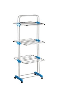 Séchoir à linge pliable moderne en acier inoxydable, support de rangement pour vêtements, organisateur de buanderie, support peu encombrant pour la maison, la chambre et le balcon - Product Image 4