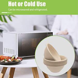 Tazones de Papel Compostables de 8oz, Resistentes al Agua, Aptos para Alimentos, Tazones Desechables de Bagazo, Biodegradables, Ecológicos, Resistentes al Calor - Product Image 5