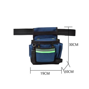 Blue Multi Pocket <b>Tool</b> Pouch Work Belt Bag with Adjustable Strap and Organizer Pockets for Electrician and <b>Carpenter</b> Use 2026 - Product Image 5