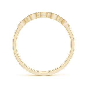 Bague de fiançailles et de mariage de luxe avec design feuille marquise, diamants de laboratoire taillés, or 10K 14K 18K, argent 925 935 - Product Image 4