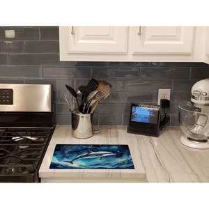 Planche à découper en verre Dolphin Starry Sea Grande taille Planche de service décorative en verre trempé pour la cuisine Plats et assiettes - Product Image 2