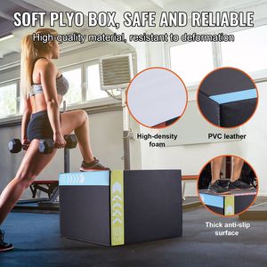 Caja Pliométrica de Espuma 3 en 1 de 30/24/20 Pulgadas, Plataforma Antideslizante para Ejercicios de Fitness, Plataforma de Agilidad para Entrenamiento - Product Image 4