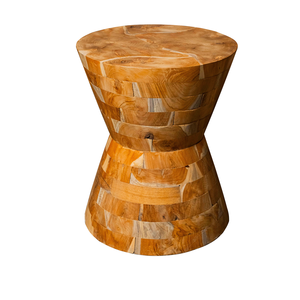 Mesa de Centro ARTERRA Premium Hecha a Mano con Raíz de Teca Duradera - Mueble de Sala de Estar con Patrón de Grano Natural Rústico - Product Image 1