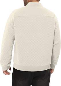 Men's High Street <b>Quilted</b> Embroidered 100% Cotton Winter <b>Sweatshirt</b> 2026 Casual Stylish Eco-Friendly Fleece Lined Digital - Product Image 5