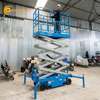 Plateforme élévatrice à ciseaux électrique 220V de 5M, remorquable, pour travaux en hauteur, avec personnalisation OEM/ODM, approvisionnement direct usine pour entrepôt