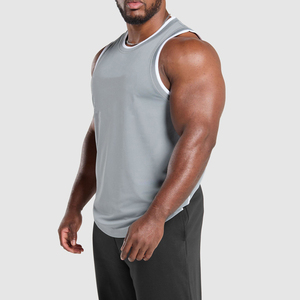 2026 Summer <b>Men</b> Bodybuilding Hooded Tops Workout Fitness New Fashion 100% Cotton Breathable Oversize Casual <b>Singlets</b> - Product Image 4