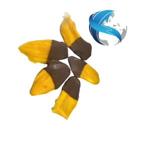 Soft <b>Dried</b> <b>Mango</b> Covered with Fine Dark Chocolate Premium Tropical Fruit Confection for Wholesale Distribution - Product Image 1