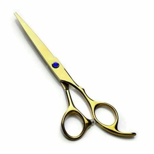 Ciseaux à cheveux professionnels en acier inoxydable à pointe acérée pour droitiers, manche long, pour usage en salon - Product Image 2