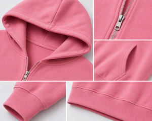 Men's hooded <b>zipper</b> <b>sweatshirt</b> designed for everyday comfort with lightweight warmth and versatile style for modern casual - Product Image 6