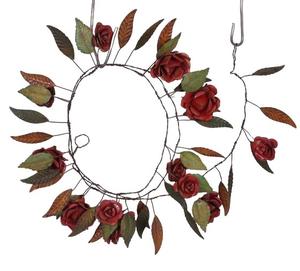 Guirnalda Colgante Hecha a Mano para Exteriores, Moderna, de Metal, Multicolor, con Flores, Tamaño Personalizado, Ecológica, para Fiestas - Product Image 1