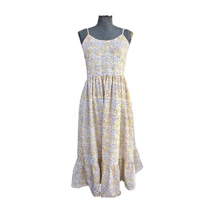 Vestido indio de algodón estampado a mano, muy vendido, 100% bordado floral, estilo casual, largo maxi, a precio de fábrica. - Product Image 6
