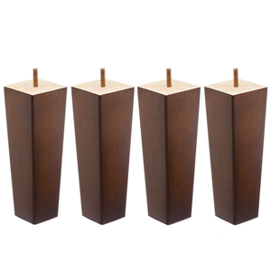 Strong Solid Wood Furniture Legs Square Contemporary Sofa Feet Replacement for Sectional Couch Loveseat and Ottoman Design - Product Image 3