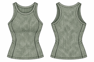 Débardeurs côtelés décontractés sans manches pour femmes, taille unique, haute qualité, personnalisés, pour l'été - Product Image 2