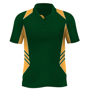 เสื้อโปโลผู้ชายสีแดงเหลือง แขนสั้น แห้งเร็ว ผ้าถัก สไตล์สปอร์ต - Product Image 3