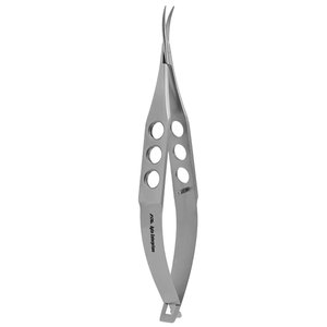 Ciseaux chirurgicaux ophtalmiques CE Ong en acier inoxydable de précision, manuels, pour la coupe de capsules, à angle positif, 9 cm - Product Image 2